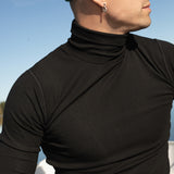 Namaldi+ Men's Thermal Shirt in Black.