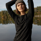 Namaldi Women's Thermal Shirt in Black.