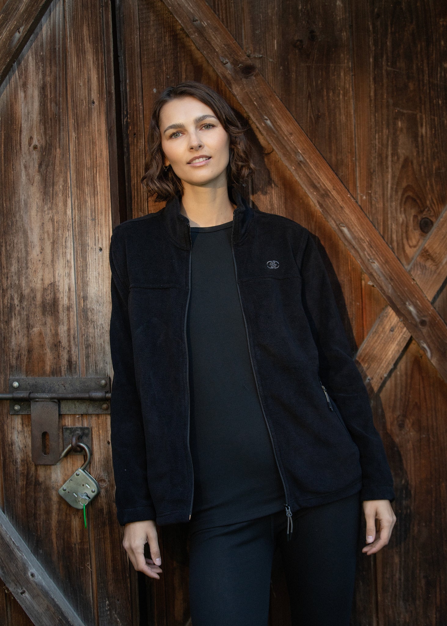 Namaldi Women's Thermal Shirt in Black.