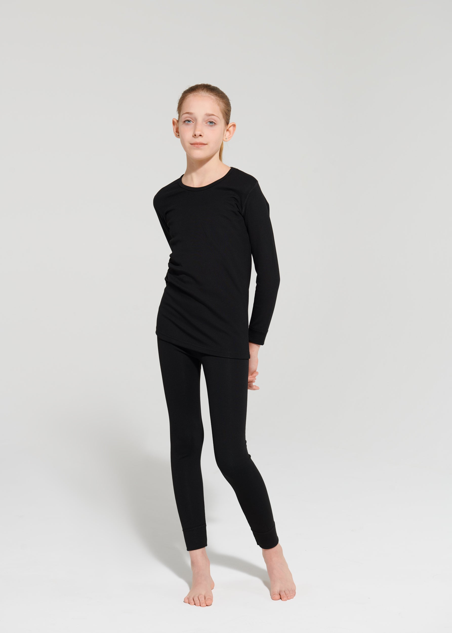 Namaldi Kid's Thermal Pants in Black.