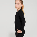 Namaldi Kid's Thermal Shirt in Black.