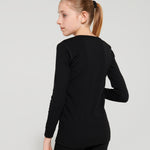 Namaldi Kid's Thermal Shirt in Black.