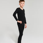 Namaldi Kid's Thermal Pants in Black.