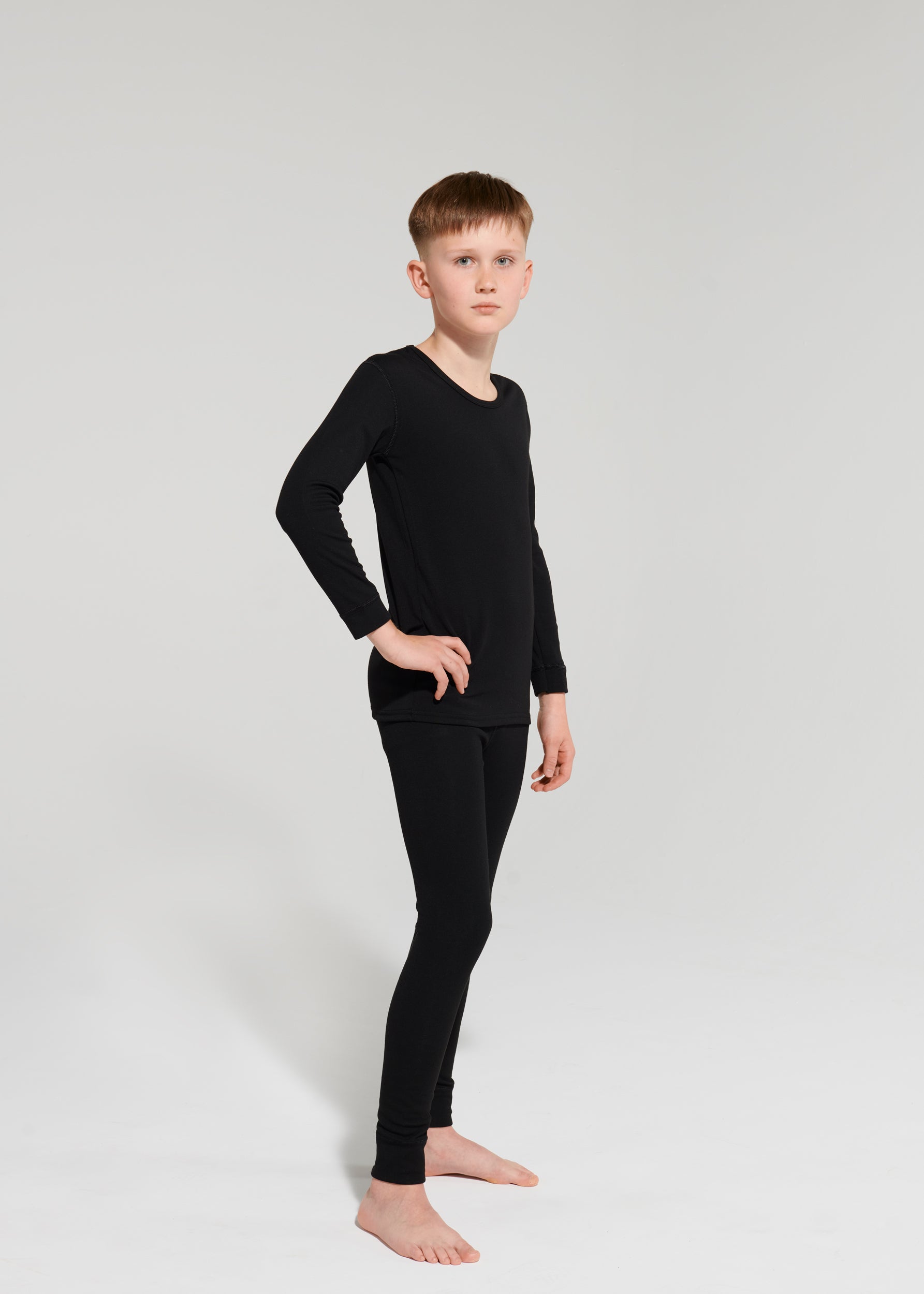 Namaldi Kid's Thermal Pants in Black.