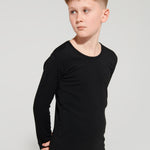 Namaldi Kid's Thermal Shirt in Black.