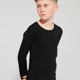 Namaldi Kid's Thermal Shirt in Black.