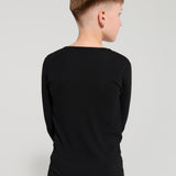 Namaldi Kid's Thermal Shirt in Black.