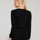 Namaldi Women's Thermal Shirt in Black.