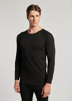 Namaldi Men's Thermal Shirt in Black.