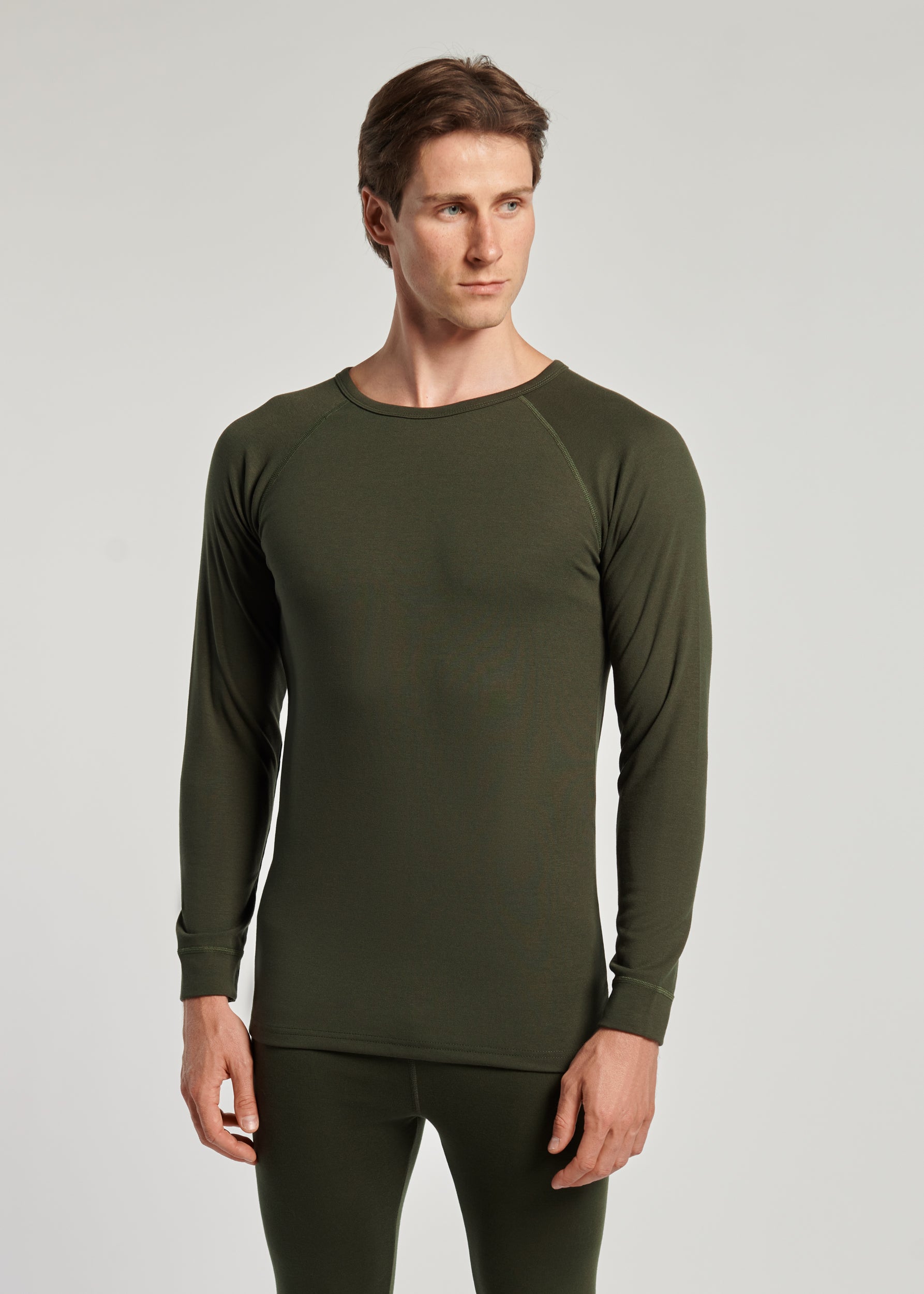 Namaldi Men's Thermal Shirt in Khaki.