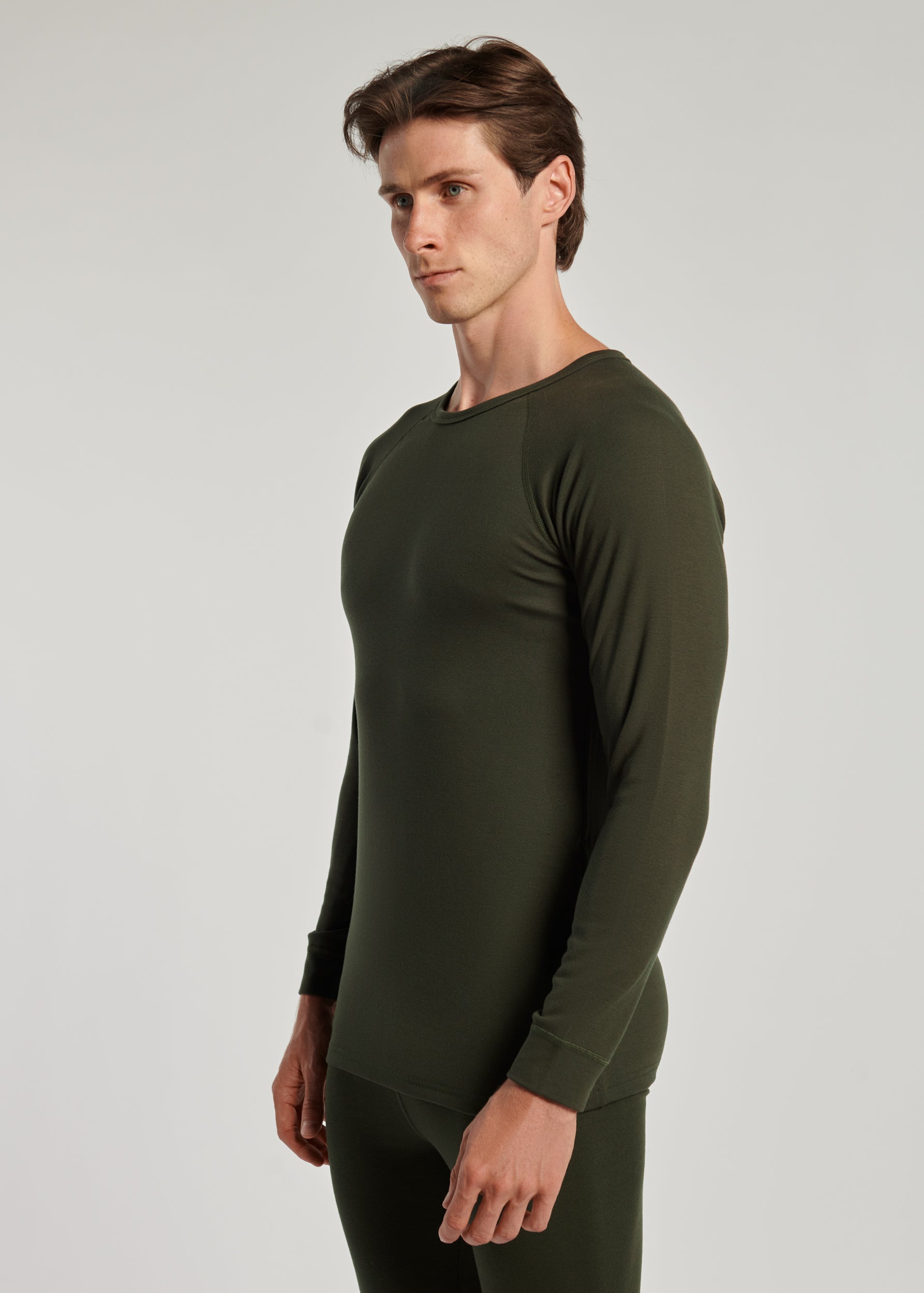 Namaldi Men's Thermal Shirt in Khaki.