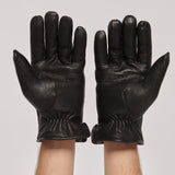 Warmth Men's Leather Gloves with Natural Fur.