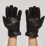 Warmth Men's Leather Gloves with Natural Fur.