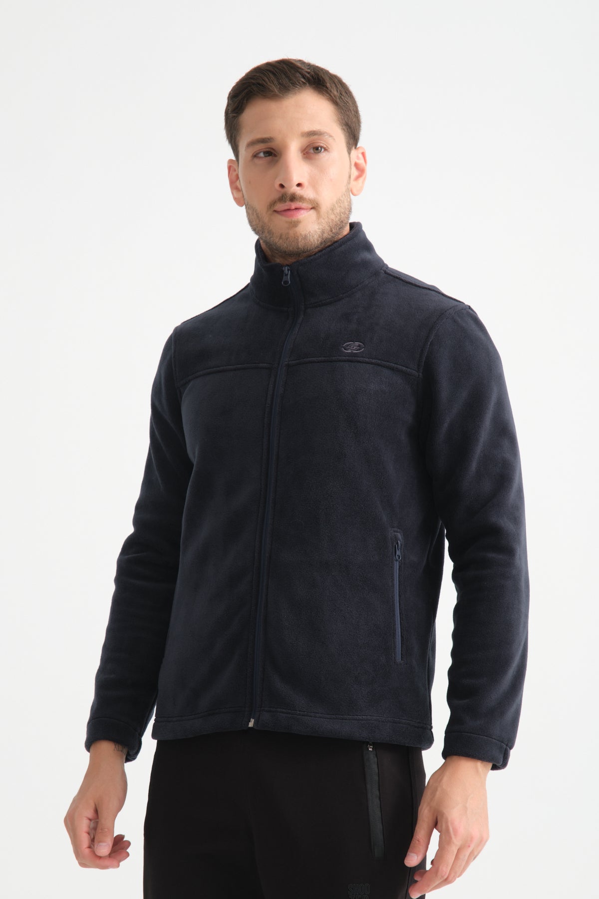 Shooter Men's Fleece Jacket in Blue.