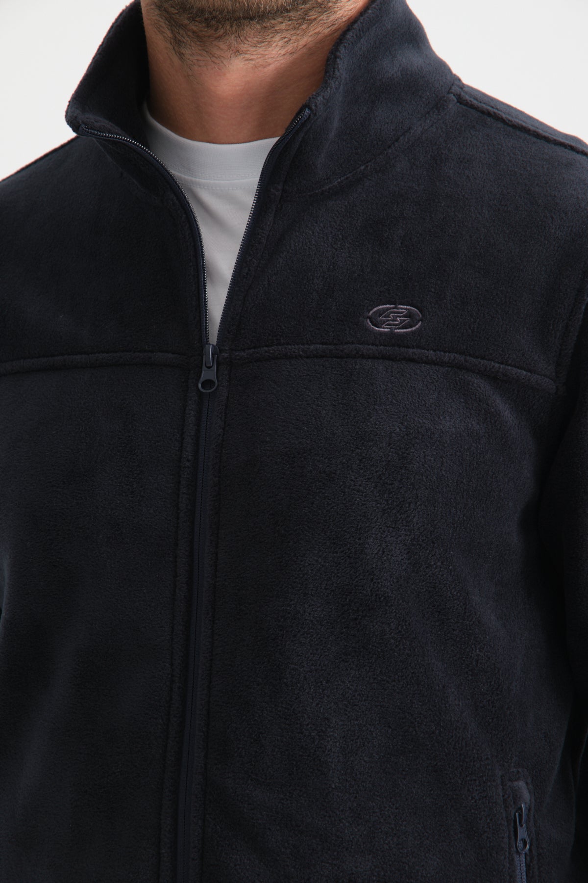 Shooter Men's Fleece Jacket in Blue.