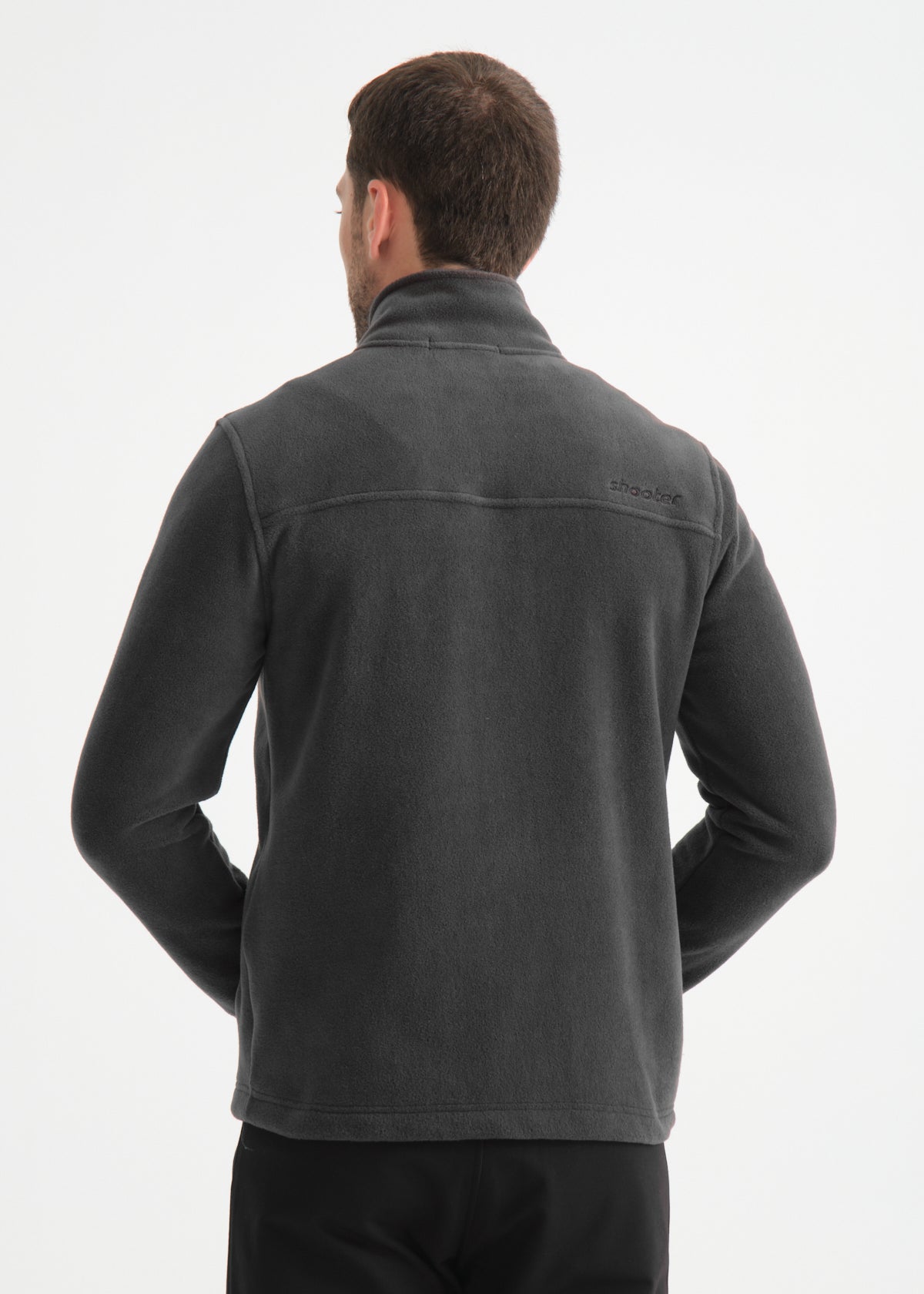Shooter Men's Fleece Jacket in Grey.