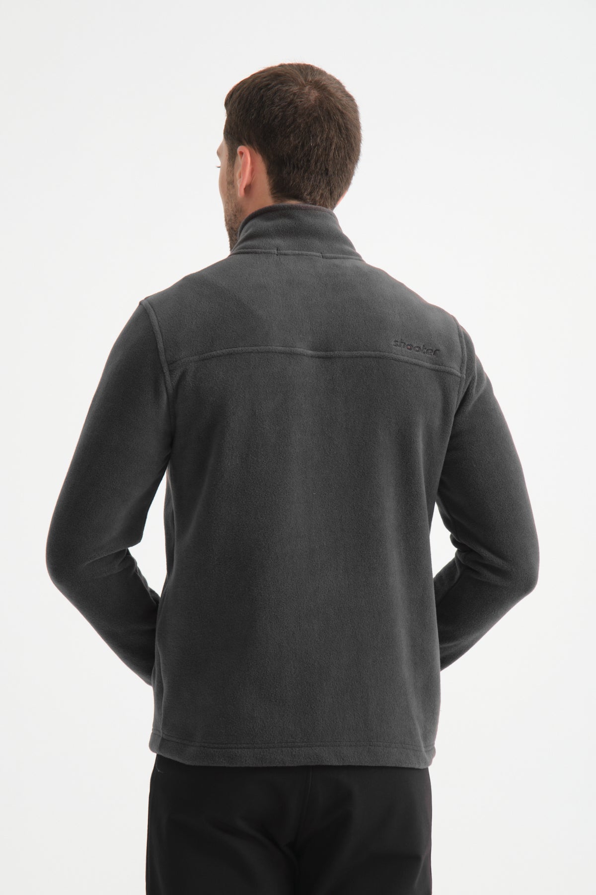 Shooter Men's Fleece Jacket in Grey.