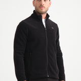 Shooter Men's Fleece Jacket in Black.