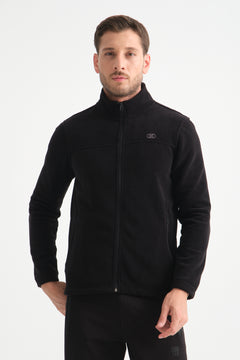 Shooter Men's Fleece Jacket in Black.