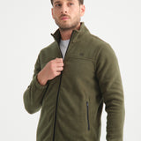 Shooter Men's Fleece Jacket in Khaki.