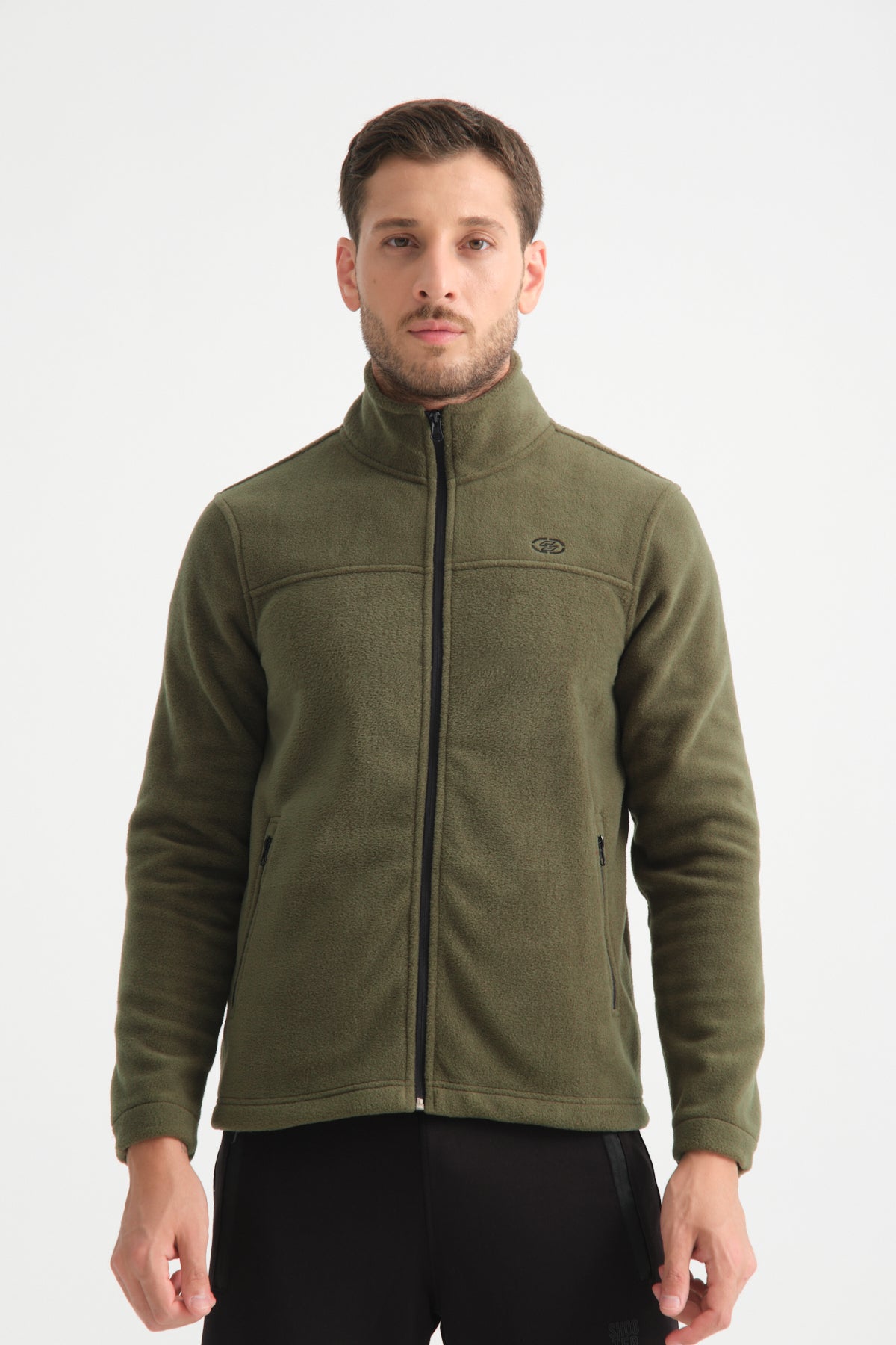 Shooter Men's Fleece Jacket in Khaki.