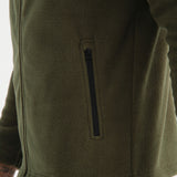 Shooter Men's Fleece Jacket in Khaki.